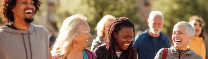 Group of people in the community