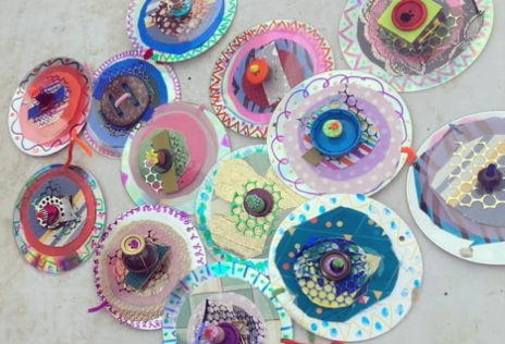 Decorative items made for the round and round project