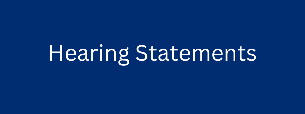 Local Plan examination hearing statements