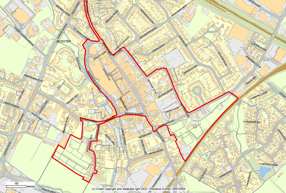 Map of bicester pspo area