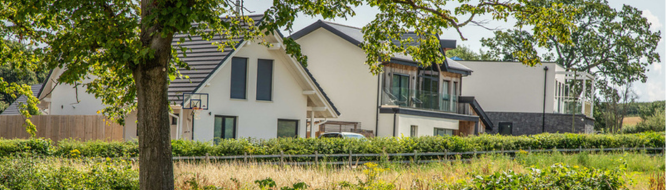 Row of houses in Chewell District