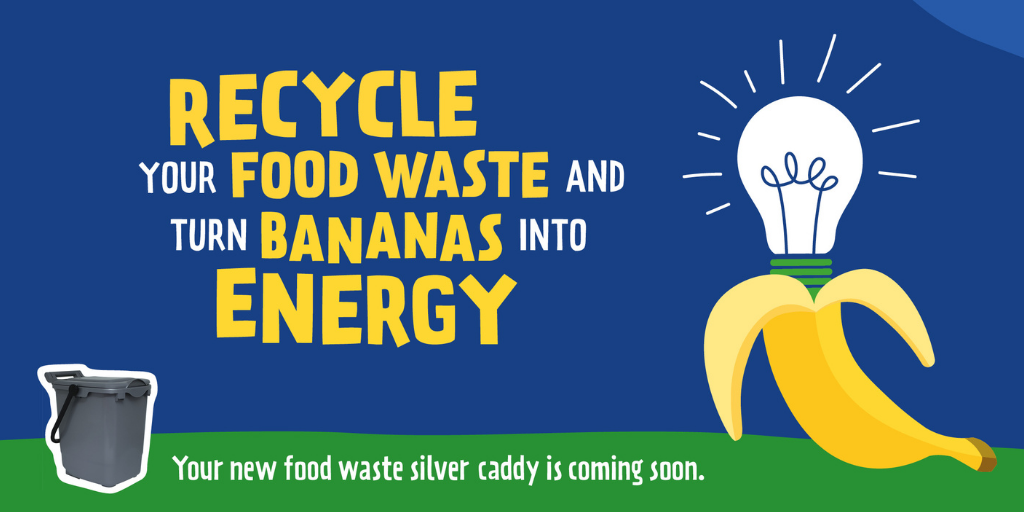 turn bananas into energy in your new food waste caddy