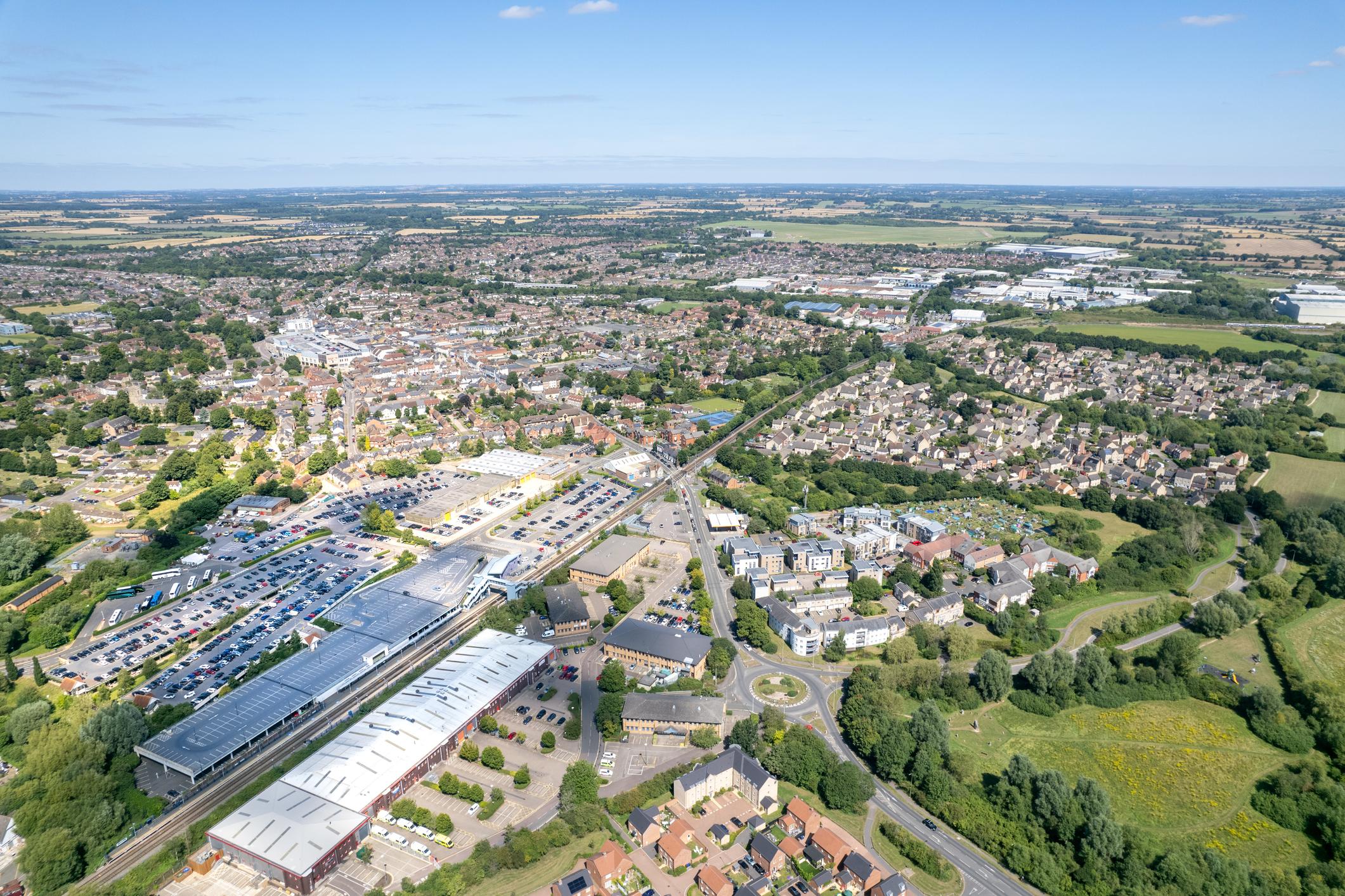 aerial view of Bicester