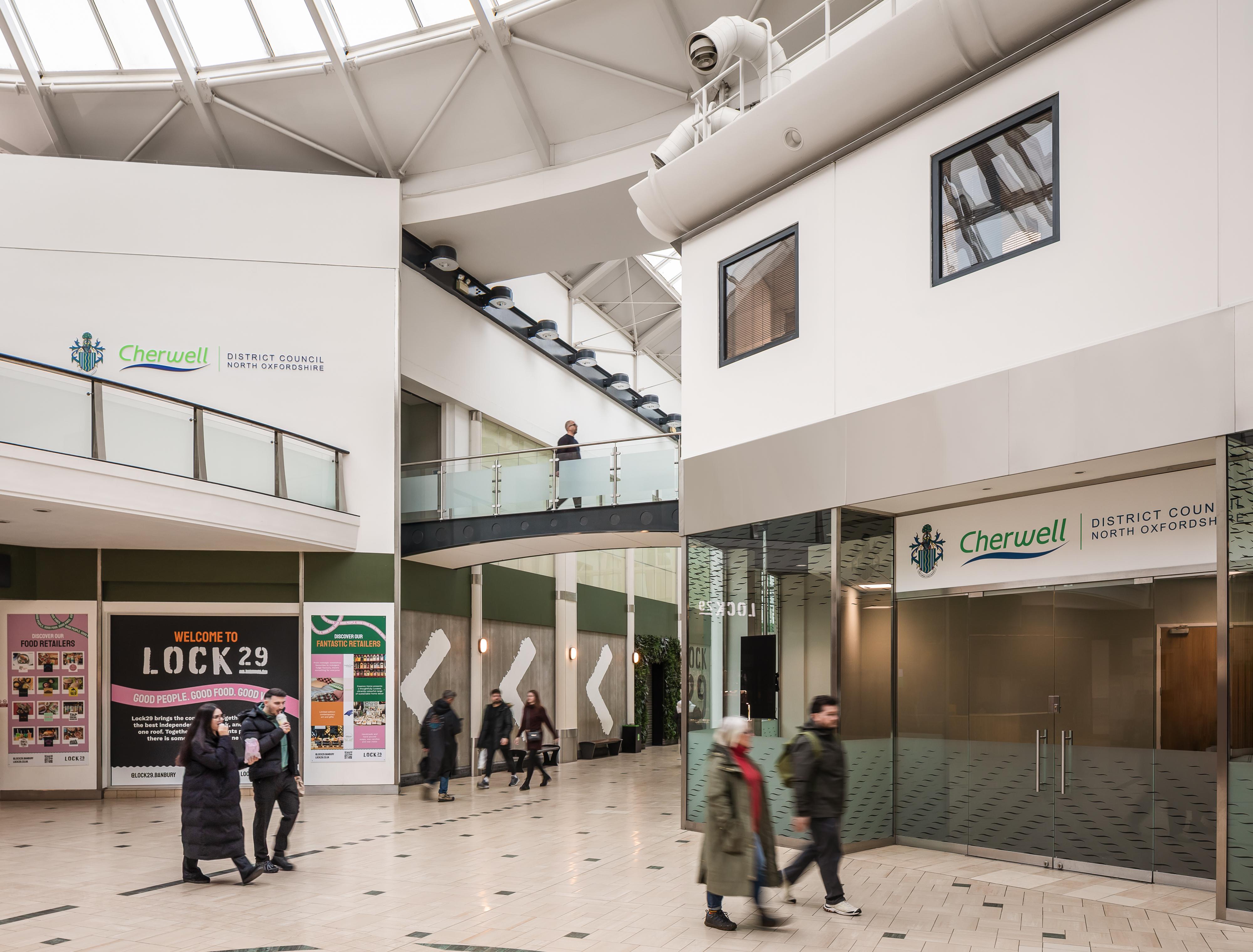 View of exterior of CDC office Castle Quay