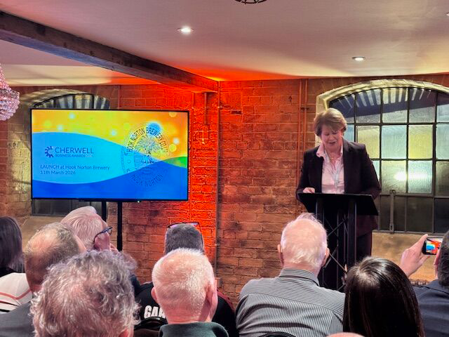 Cllr Lesley McLean at the CBA launch